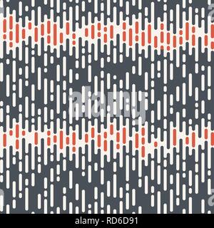 Abstract seamless pattern. Irregular rounded lines. Halftone transition. Color geometric texture. Vector background. Stock Vector