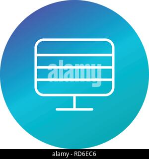 Monitor Sign Icon Vector Illustration For Personal And Commercial Use... Clean Look Trendy Icon... Stock Vector