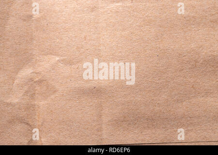 Recycle brown paper crumpled texture Background Stock Photo