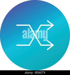 Shuffle Sign Icon Vector Illustration For Personal And Commercial Use... Clean Look Trendy Icon... Stock Vector