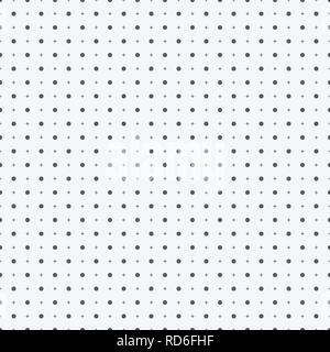 Abstract seamless pattern with dots and plus signs. Vector monochrome background. Stock Vector