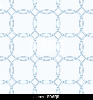Seamless colorful abstract modern pattern created from intersecting circles. Regular Texture. Geometric grid, mesh pattern. Vector background. Stock Vector