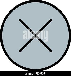 Cancel Sign Icon Vector Illustration For Personal And Commercial Use... Clean Look Trendy Icon... Stock Vector