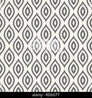 Abstract seamless pattern of stylized bird feathers. Repeating background for textiles, wrapping paper or wallpapers. Vector illustration. Stock Vector