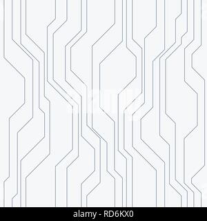 Abstract vector seamless pattern with lines. Color background in high tech style. Stock Vector