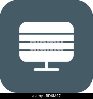 Monitor Sign Icon Vector Illustration For Personal And Commercial Use... Clean Look Trendy Icon... Stock Vector