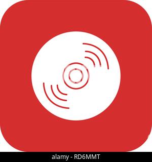 Compact Disk Sign Icon Vector Illustration For Personal And Commercial Use... Clean Look Trendy Icon... Stock Vector