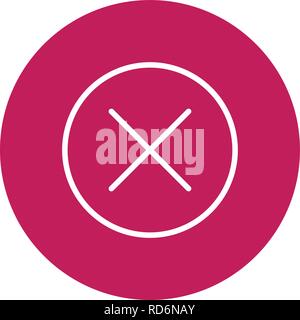 Cancel Sign Icon Vector Illustration For Personal And Commercial Use... Clean Look Trendy Icon... Stock Vector