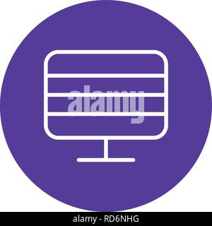 Monitor Sign Icon Vector Illustration For Personal And Commercial Use... Clean Look Trendy Icon... Stock Vector