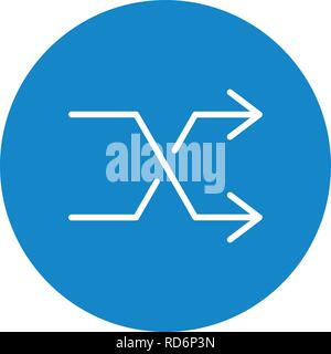 Shuffle Sign Icon Vector Illustration For Personal And Commercial Use... Clean Look Trendy Icon... Stock Vector