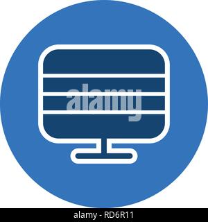 Monitor Sign Icon Vector Illustration For Personal And Commercial Use... Clean Look Trendy Icon... Stock Vector