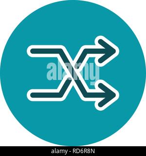 Shuffle Sign Icon Vector Illustration For Personal And Commercial Use... Clean Look Trendy Icon... Stock Vector