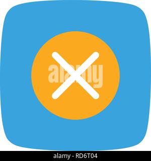 Cancel Sign Icon Vector Illustration For Personal And Commercial Use... Clean Look Trendy Icon... Stock Vector