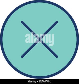 Cancel Sign Icon Vector Illustration For Personal And Commercial Use... Clean Look Trendy Icon... Stock Vector