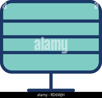 Monitor Sign Icon Vector Illustration For Personal And Commercial Use... Clean Look Trendy Icon... Stock Vector