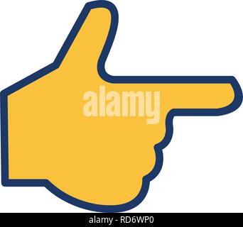 Hand Sign Icon Vector Illustration For Personal And Commercial Use... Clean Look Trendy Icon... Stock Vector
