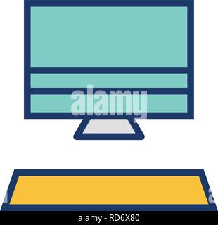 Computer Sign Icon Vector Illustration For Personal And Commercial Use... Clean Look Trendy Icon... Stock Vector