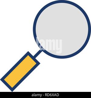 Magnifying Glass Sign Icon Vector Illustration For Personal And Commercial Use... Clean Look Trendy Icon... Stock Vector