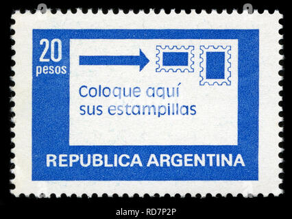 Postage stamp from Argentina in the Postal service series issued in 1978 Stock Photo