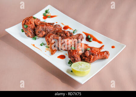 Chicken Wings Chipotle Flavoured Stock Photo