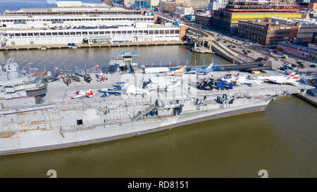 Intrepid Sea, Air & Space Museum, Manhattan, New York City, NY, USA Stock Photo