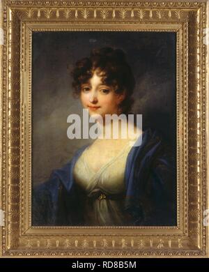 Princess Wilhelmine of Courland, Duchess of Sagan (1781-1839). Museum: Ateneum, Helsinki. Author: Grassi, Józef. Stock Photo