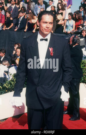 PASADENA, CA - SEPTEMBER 19: Actor Danny Quinn attends the 45th Annual Primetime Emmy Awards on September 19, 1993 at Pasadena Civic Auditorium in Pasadena, California. Photo by Barry King/Alamy Stock Photo Stock Photo