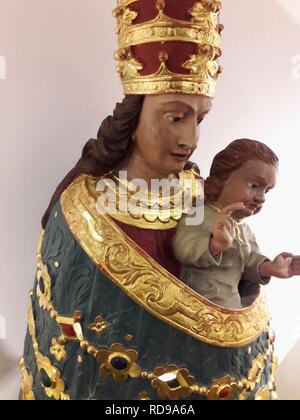 Anonymous Statue of Our Lady of Loreto (detail) 02. Stock Photo