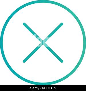 Cancel Sign Icon Vector Illustration For Personal And Commercial Use... Clean Look Trendy Icon... Stock Vector