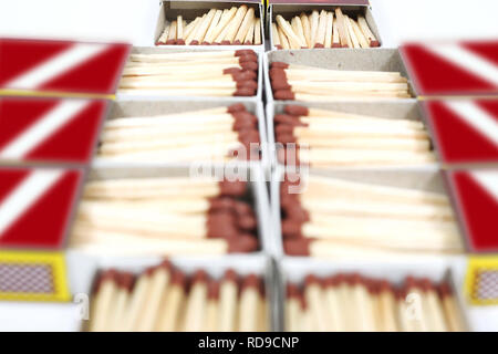 Box of matches. Isolated on the white background. Stock Photo