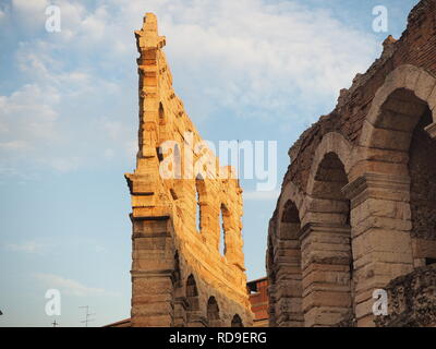 Verona, Italy. The Verona Arena is a Roman amphitheater in the city center Stock Photo