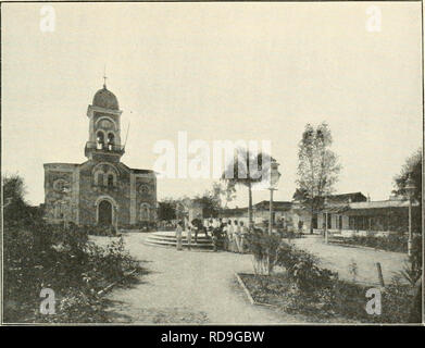 . The Cuba review. THE CUBA REVIEW 15. Church ajticl Piaza at Guines, Havana Province, Luiia. Iglesia y Plaza en Giiincs, provincia de la Habana. Cuba. PINEAPPLES TO GERMANY Hamburg, Germany, June 10, 1912 The Munson Steamship Line, 82-92 Beaver Street, New York, N. Y. Gentlemen: I am in receipt of a marked copy of THE CUBA REVIEW containing my report in regard to pine- apples, and I thank you for your courtesy in sending it to me. I am aware of no reason why the West Indies should not secure a fair sliare of the pineapple trade of Germany. I am, Gentlemen, Your obedient servant, Robert P. Ski Stock Photo