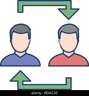 Exchange Vector Icon Sign Icon Vector Illustration For Personal And Commercial Use... Clean Look Trendy Icon... Stock Vector