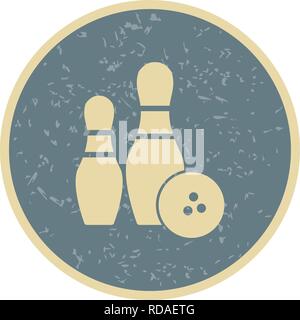 Bowling Sign Icon Vector Illustration For Personal And Commercial Use... Clean Look Trendy Icon... Stock Vector