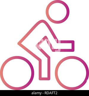 Cyclist Sign Icon Vector Illustration For Personal And Commercial Use... Clean Look Trendy Icon... Stock Vector