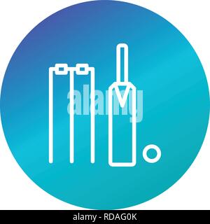 Cricket Sign Icon Vector Illustration For Personal And Commercial Use... Clean Look Trendy Icon.. Stock Vector