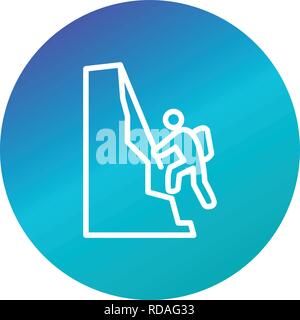 Climbing Sign Icon Vector Illustration For Personal And Commercial Use... Clean Look Trendy Icon... Stock Vector