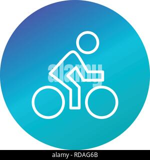 Cyclist Sign Icon Vector Illustration For Personal And Commercial Use... Clean Look Trendy Icon... Stock Vector