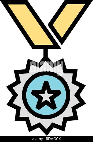 Medal Sign Icon Vector Illustration For Personal And Commercial Use... Clean Look Trendy Icon... Stock Vector