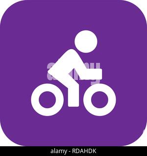 Cyclist Sign Icon Vector Illustration For Personal And Commercial Use... Clean Look Trendy Icon... Stock Vector