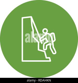Climbing Sign Icon Vector Illustration For Personal And Commercial Use... Clean Look Trendy Icon... Stock Vector