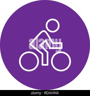 Cyclist Sign Icon Vector Illustration For Personal And Commercial Use... Clean Look Trendy Icon... Stock Vector