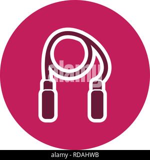 Jumping Rope Sign Icon Vector Illustration For Personal And Commercial Use... Clean Look Trendy Icon... Stock Vector
