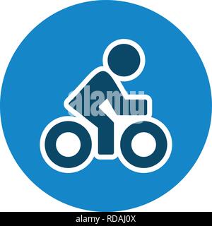 Cyclist Sign Icon Vector Illustration For Personal And Commercial Use... Clean Look Trendy Icon... Stock Vector