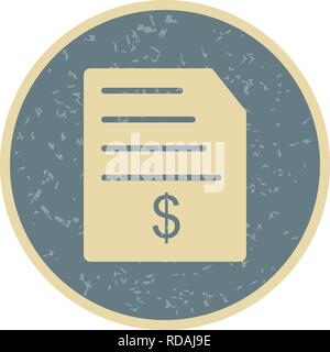 Invoice Vector Icon Sign Icon Vector Illustration For Personal And Commercial Use... Clean Look Trendy Icon... Stock Vector