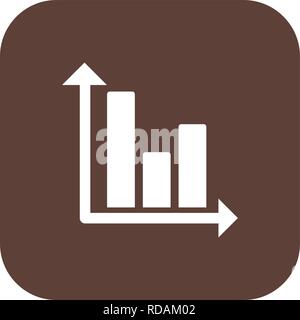 Bar Chart Vector Icon Sign Icon Vector Illustration For Personal And Commercial Use... Clean Look Trendy Icon... Stock Vector