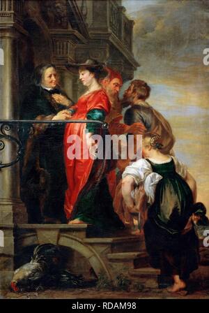 The Visitation of the Blessed Virgin Mary. Museum: Art History Museum, Vienne. Author: Thulden, Theodoor, van. Stock Photo