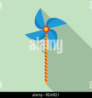 Propeller stick icon. Flat illustration of propeller stick vector icon for web design Stock Vector