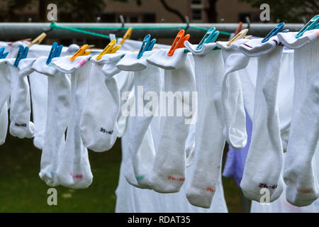 Clothesline Stock Photo