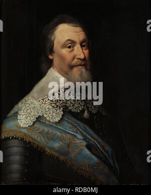 Portrait of Count Axel Oxenstierna (1583-1654). Museum: Nationalmuseum Stockholm. Author: Mierevelt, Michiel Jansz. van, Workshop of. Stock Photo